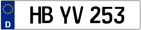 Trailer License Plate